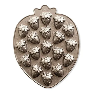 Nordicware Mini Çilekler Kek Kalıbı Platin