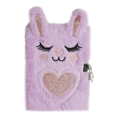 Retro Kilitli Peluş Cute Defter