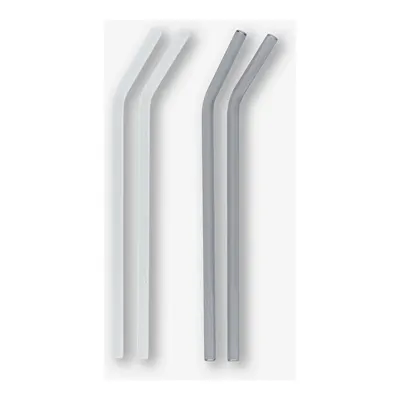 4'lü Beyaz Cam Pipet Seti 23 cm