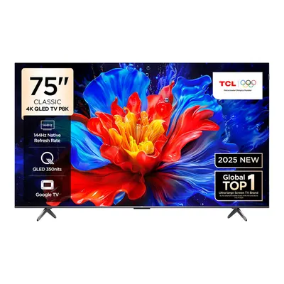 TCL 75P8K 75 inç 190 Ekran Uydu Alıcılı Smart 4K UHD QLED Google TV