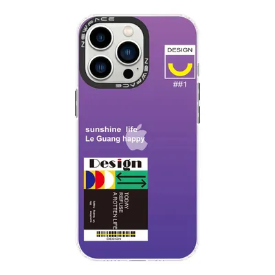 NEWFACE iPhone 13 Pro Max Uyumlu Estoril Desenli Kapak Telefon Kılıfı Çok Renkli
