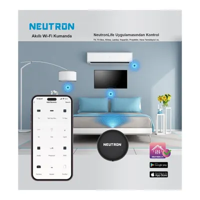NEUTRON NTL-IR-02S Wi-Fi Akıllı Kumanda Siyah