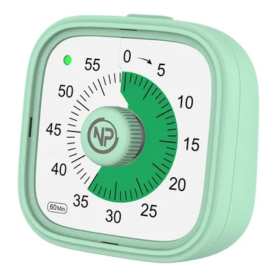 NPO NPT31B Mutfak, Ders, Yemek için 60 dk Zamanlayıcı, Pomodoro Öğrenci Motivasyon Saati Analog Alarm