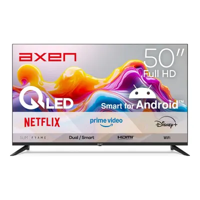 AXEN AX50QFPRL-A14S Uydu Alıcılı Android Smart 50 inç 126 cm Full-HD QLED TV