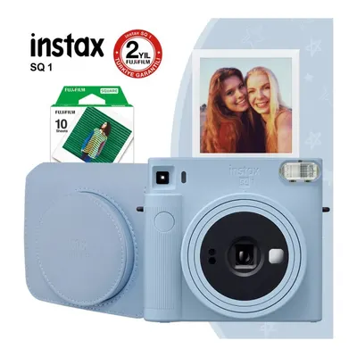 FUJIFILM Instax SQ1 Seti 3 Fotoğraf Makinesi Mavi