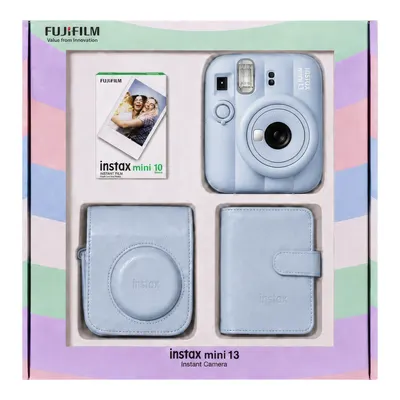 FUJIFILM Instax Mini 13 Çanta Albüm 10'lu Film Bundle Box Fotoğraf Makinesi Mavi