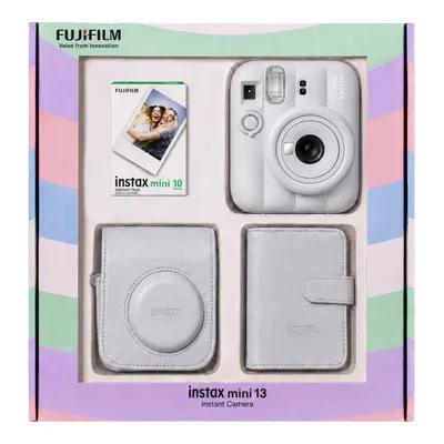 FUJIFILM Instax Mini 13 Çanta Albüm 10'lu Film Bundle box Fotoğraf Makinesi Beyaz