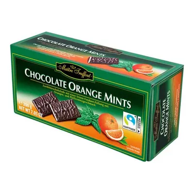 CHOCOLATE MINTS/ORANGE GUNZ portakal ve naneli pralin çikolata