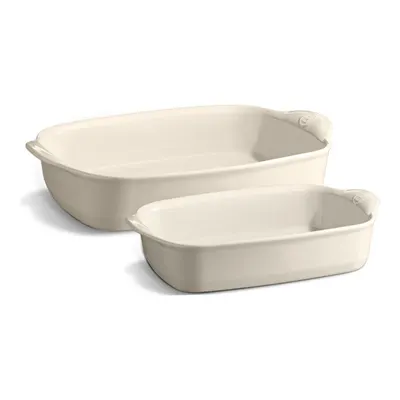 Emile Henry Fırın Kabı Dikdörtgen 2 Li Set Ekru/clay