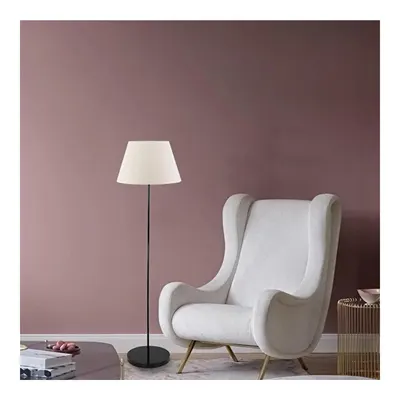 Apliqa Flora Tekli Beyaz Şapkalı Siyah Dekoratif Modern Tasarım Retro Salon Lambader