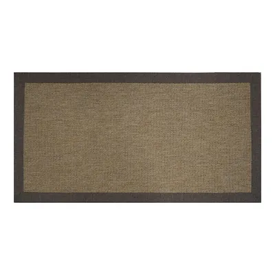Güven Collection Nature Rustic Bordürlü Sisal Halı Kahverengi 120x180 cm