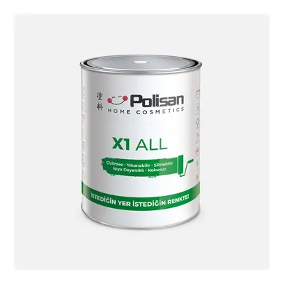 Polisan X1 ALL Tüm Yüzey Boyası 0,75L Beyaz