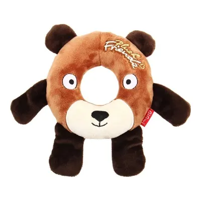 GiGwi Plush Friends Sesli Peluş Simit Ayı Köpek Oyuncağı