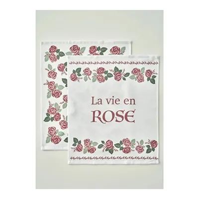 Rose Pamuklu Baskılı Kurulama Bezi 2'li Krem (40x50 Cm)