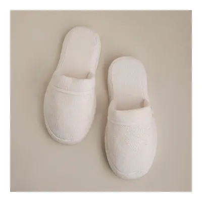 Solid Bambu Unisex Terlik Ekru