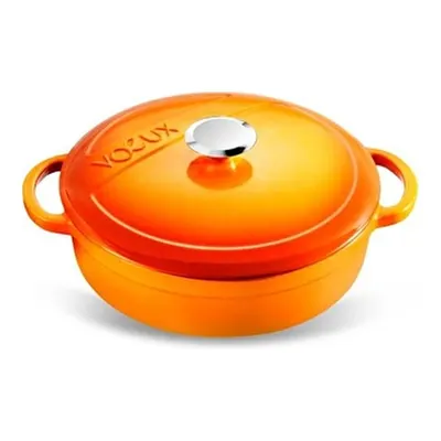 Voeux Kitchenware Amusant Turuncu Sığ Döküm Tencere 28 Cm