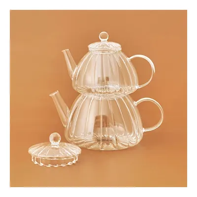 Lori Borosilikat Mini Cam Çaydanlık 0,6L & 1,2L