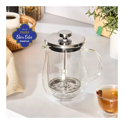 x Ebru Erke Pia Kiku Çift Cidarlı French Press 600 ml