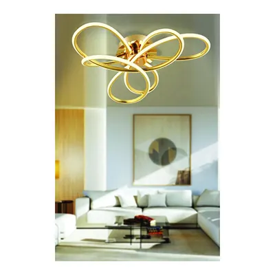 Apliqa Aybel Gold 48 Watt Plafonyer Modern Koridor Salon Led Avize