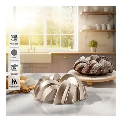 Emsan Golden Slice Döküm Kek Kalıbı 25 cm