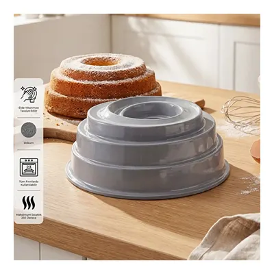Emsan Storm Döküm Kek Kalıbı Gri 23 cm