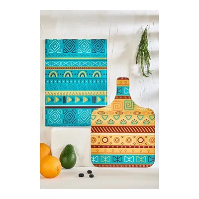 Lora Bianca African 2'li Cam Kesme Tahtası Seti - 25x35 - Isıya Dayanıklı Kırılmaz Kesme Tahtası Beyaz