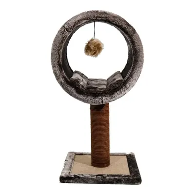 Lotus Bordo Tırmalamalı Kedi Evi
