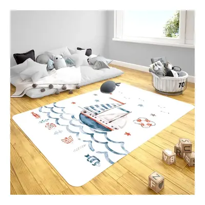 Momys Care Kaptanın Seyir Defteri Çocuk Odası Halı Model 100x160 Cm