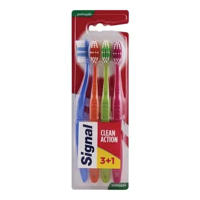 Signal Diş Fırçası Clean Action 3+1