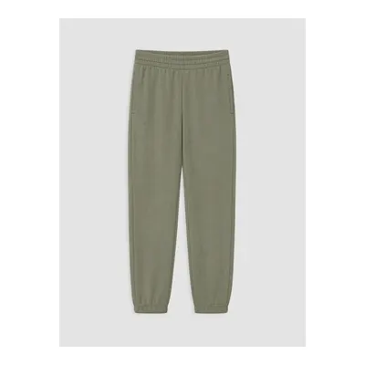 Yeşil Beli Lastikli Kadın Jogger Eşofman Altı