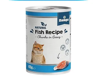 Zampa Balık Etli Kedi Konservesi 415 gr 24 Adet