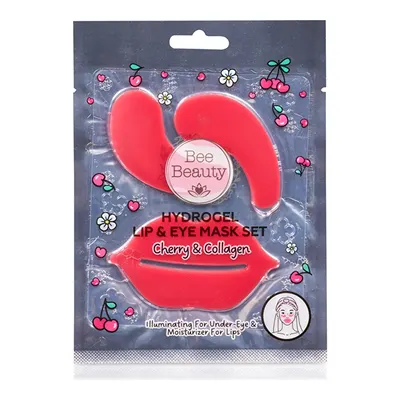 Bee Beauty Vişne Hidrojel Dudak ve Göz Maske Seti